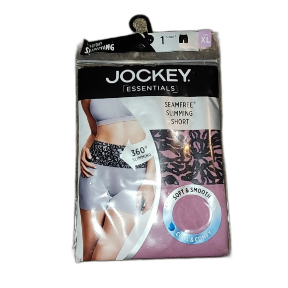 Jockey Essentials Women's Seamfree Slimming Short, Cooling Shapewear,Size XL - Picture 1 of 7